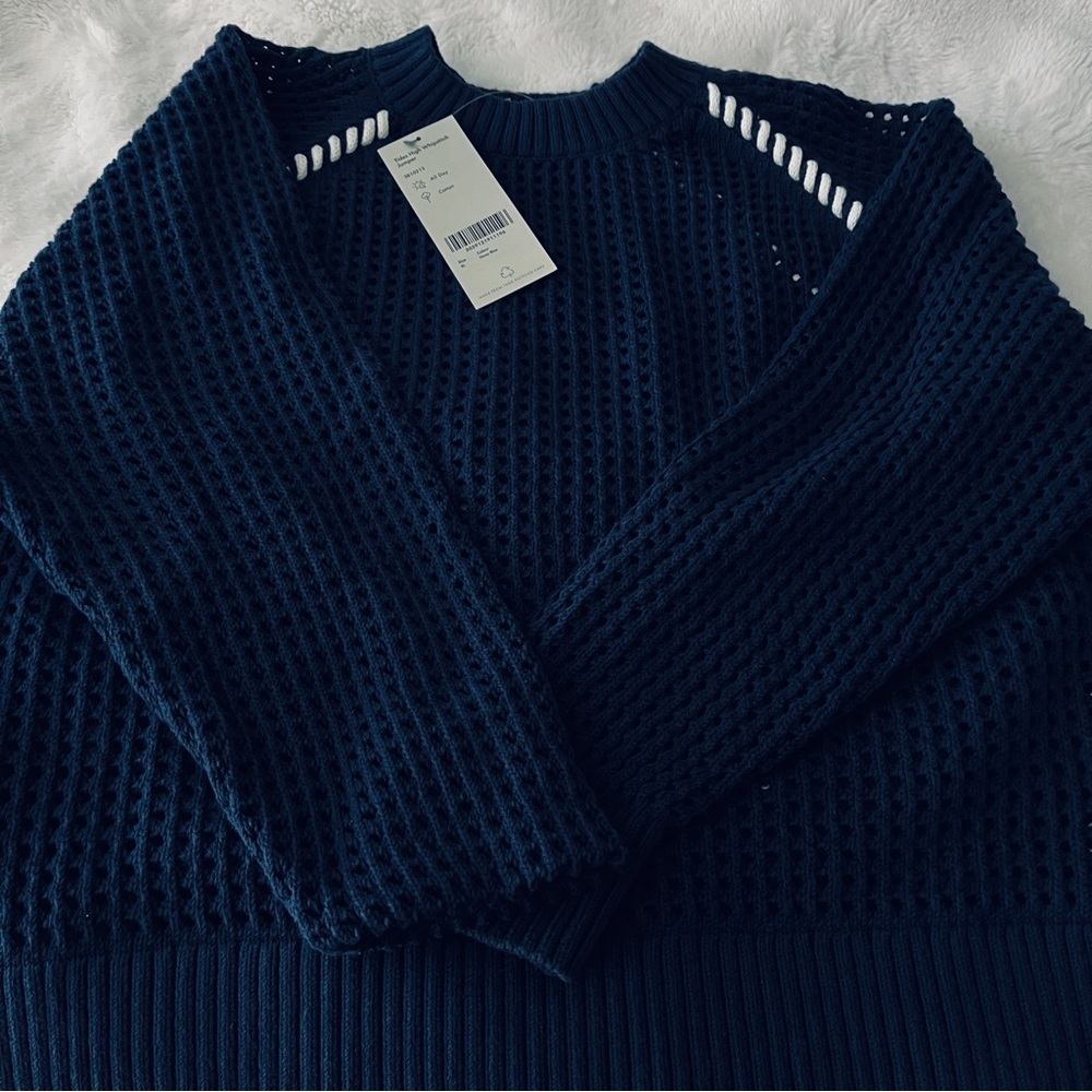Sweaty Betty Navy Knit Top